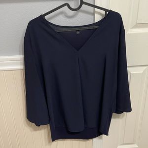 Ann Taylor Navy Medium Blouse